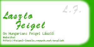 laszlo feigel business card